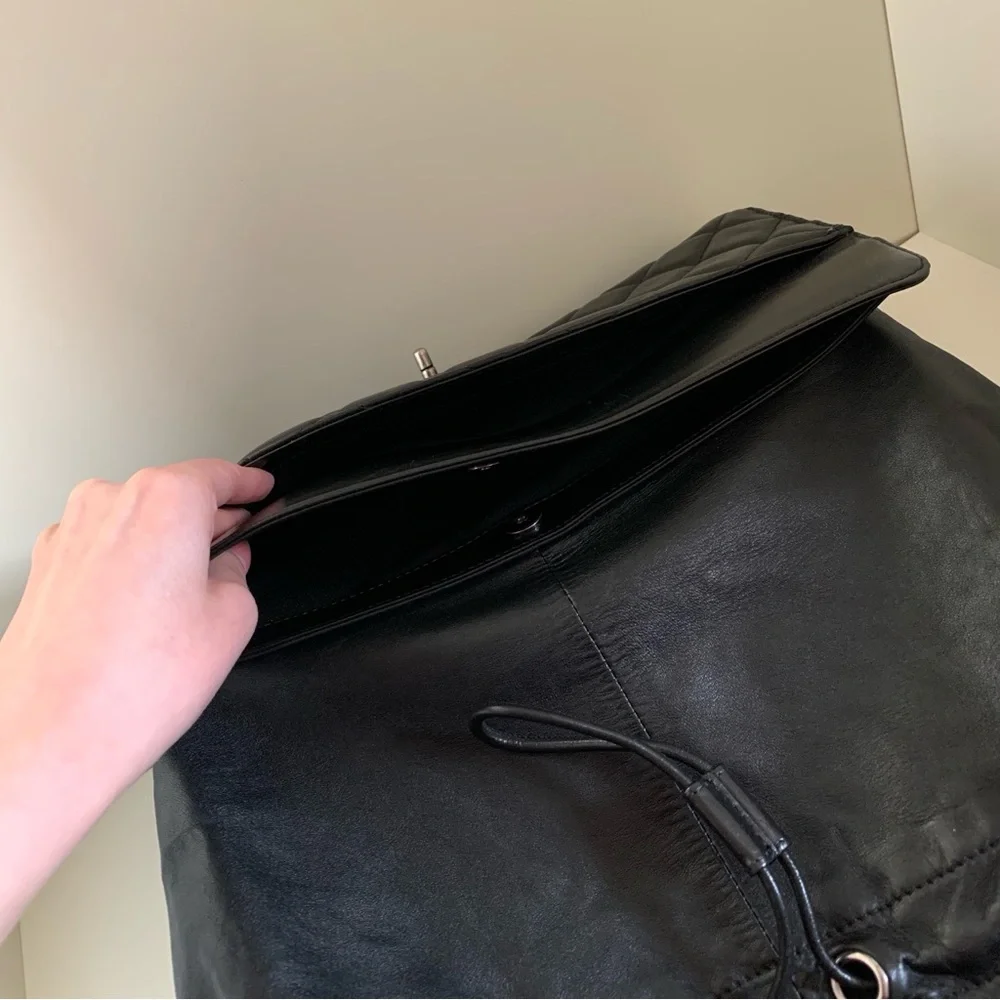 Chanel classic flap convertible tote bag